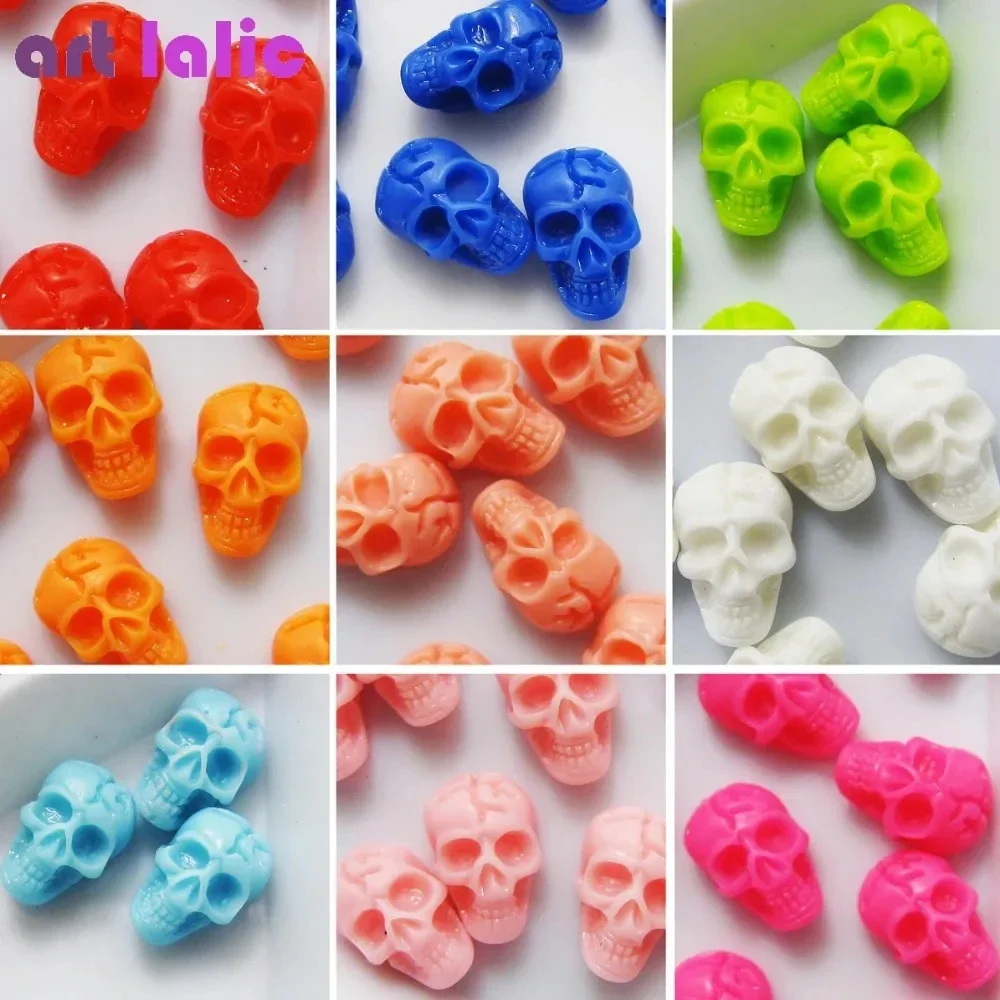 Nail Art Xl - 20Pcs Nail Art 3D Skull Bone