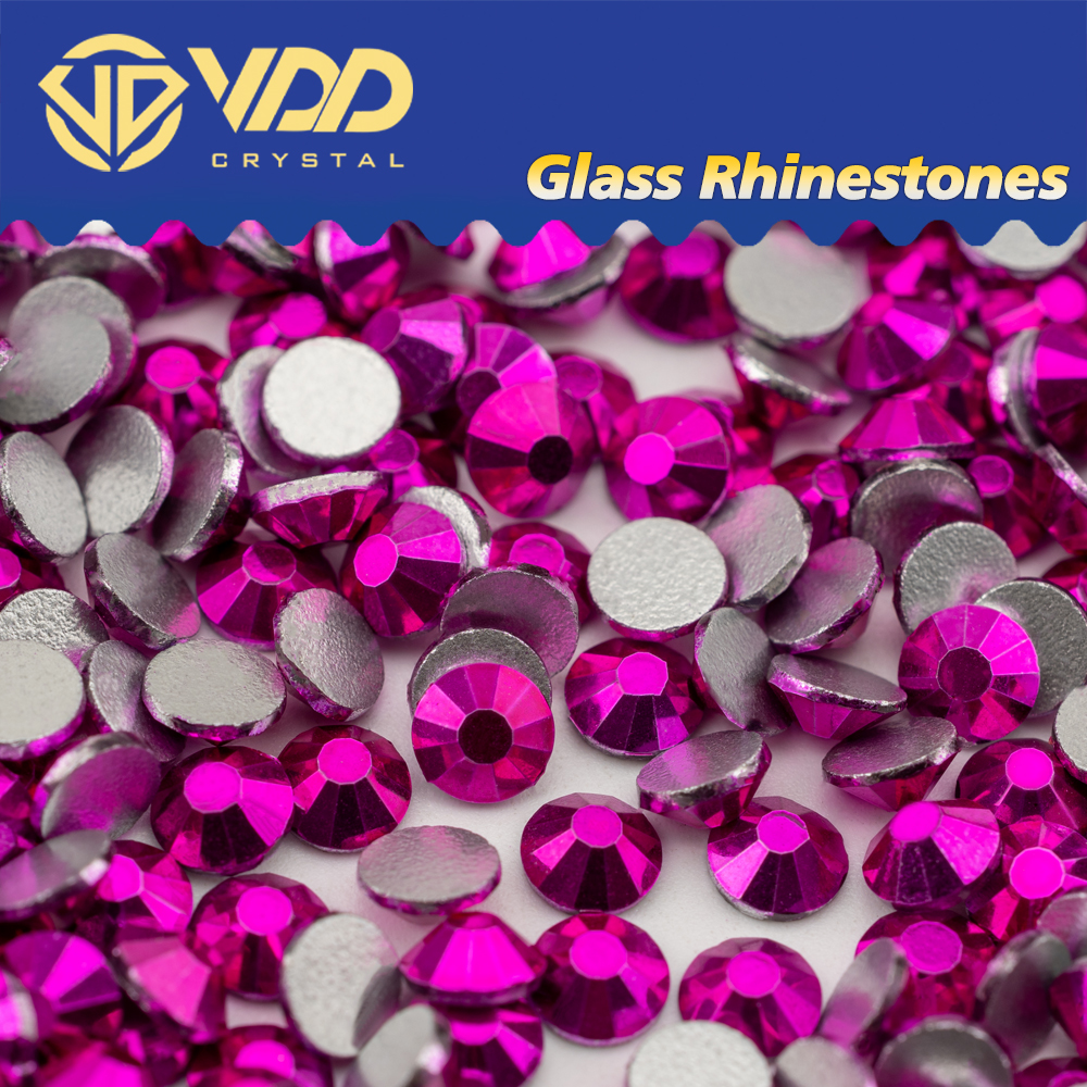 Nail Art Fuchsia - VDD 161 Metallic Fuchsia SS4-SS30 Glass