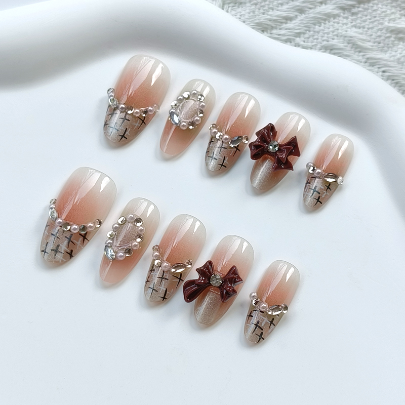 10 Pcs French Style Cute Diamo – Nail Art Elegan recenzja i cena