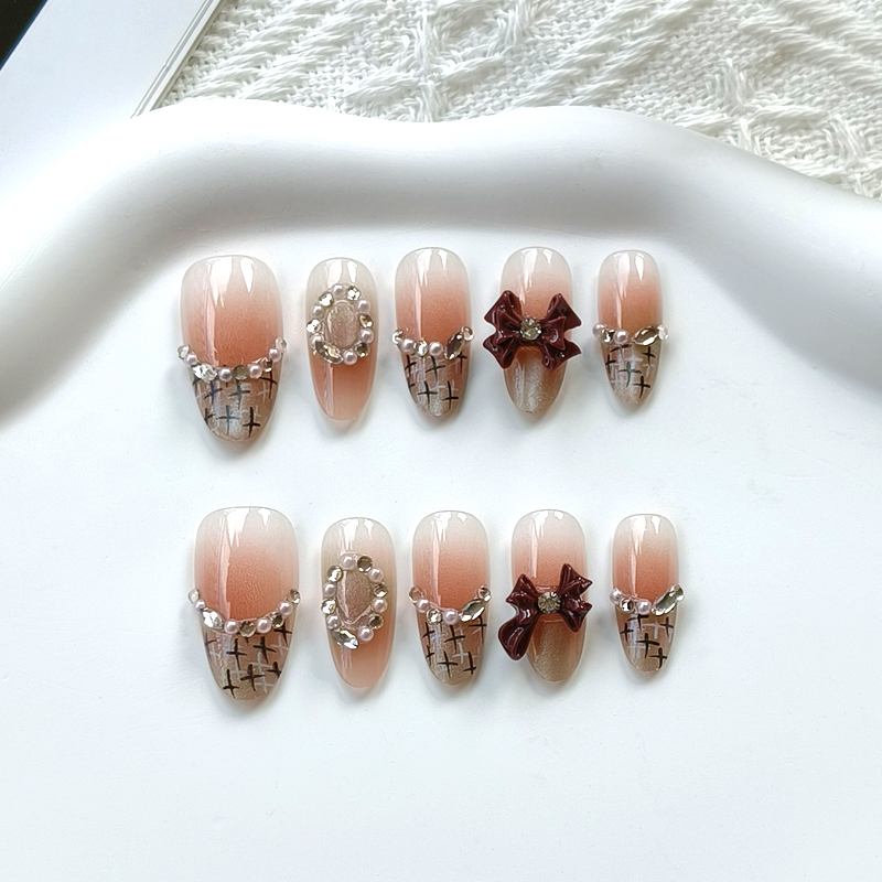 10 Pcs French Style Cute Diamo – Nail Art Elegan recenzja i cena