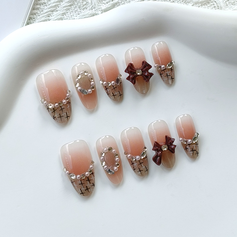 10 Pcs French Style Cute Diamo – Nail Art Elegan recenzja i cena