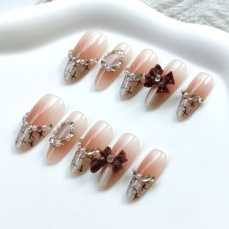 10 Pcs French Style Cute Diamo – Nail Art Elegan recenzja i cena