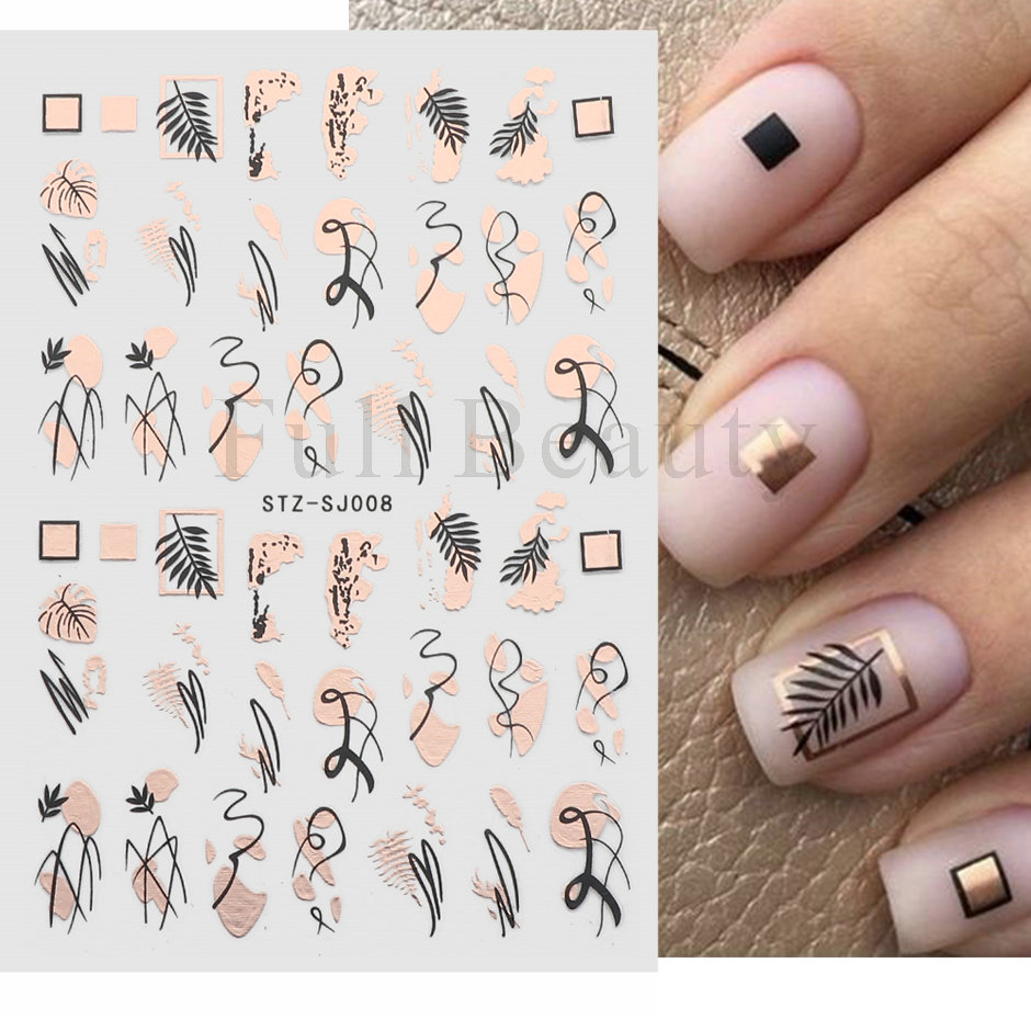 9pcs Nail Stickers Set Mixed D – Nail Art Full Design recenzja i cena