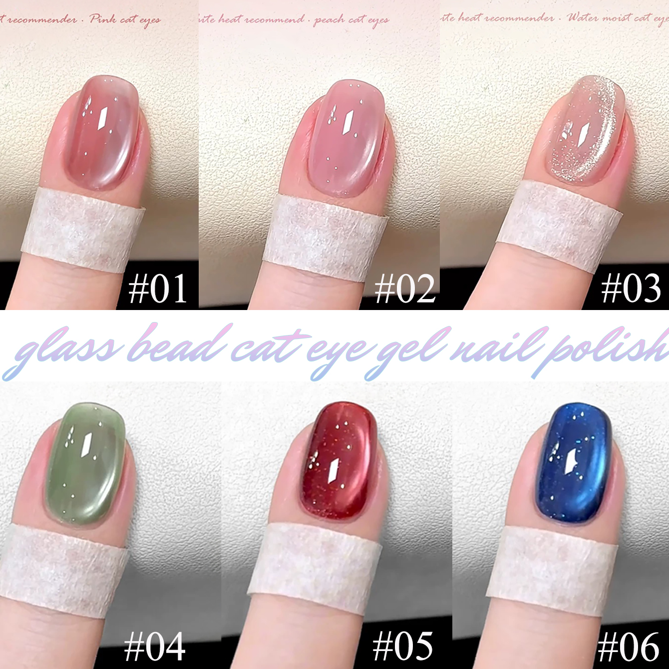 1-24pcs WS Summer Ice Transpar – Nail Art Cat Eye Pink recenzja i cena