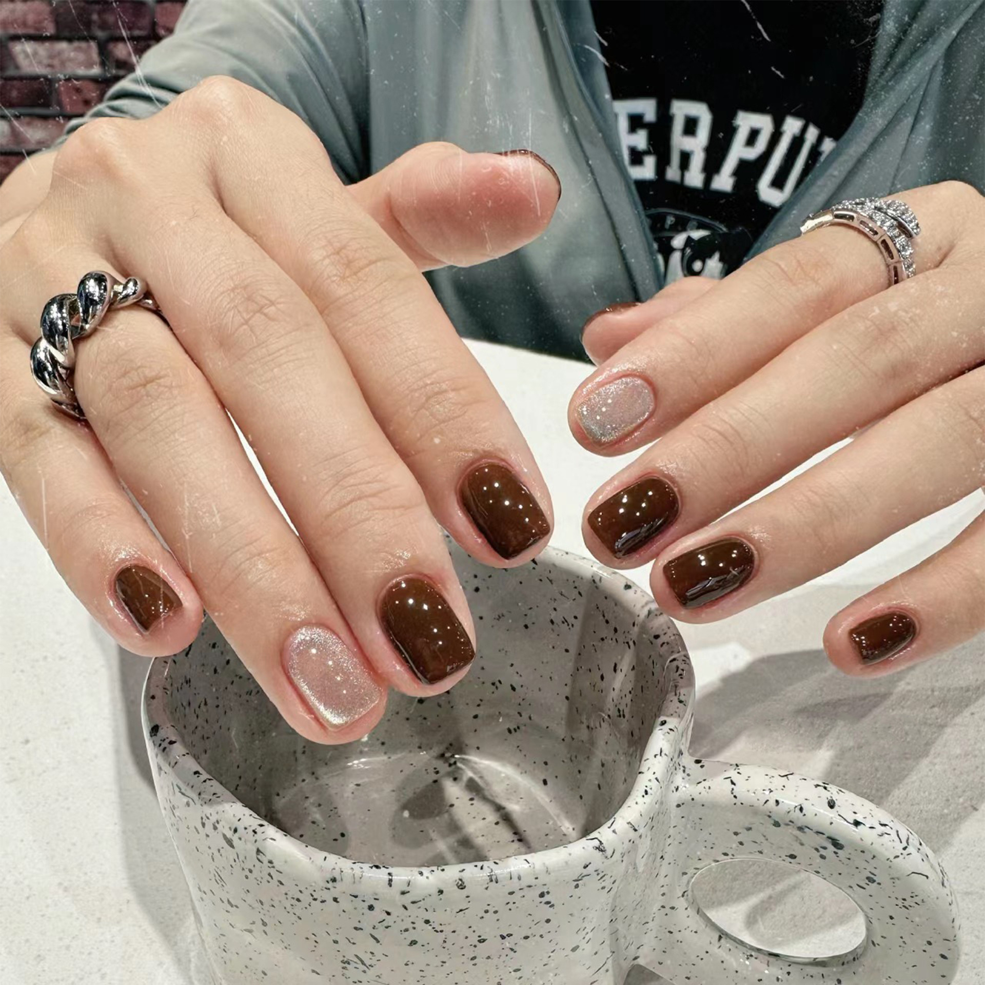 24Pcs Caramel Brown Ombre Glit – Nail Art Ombre recenzja i cena