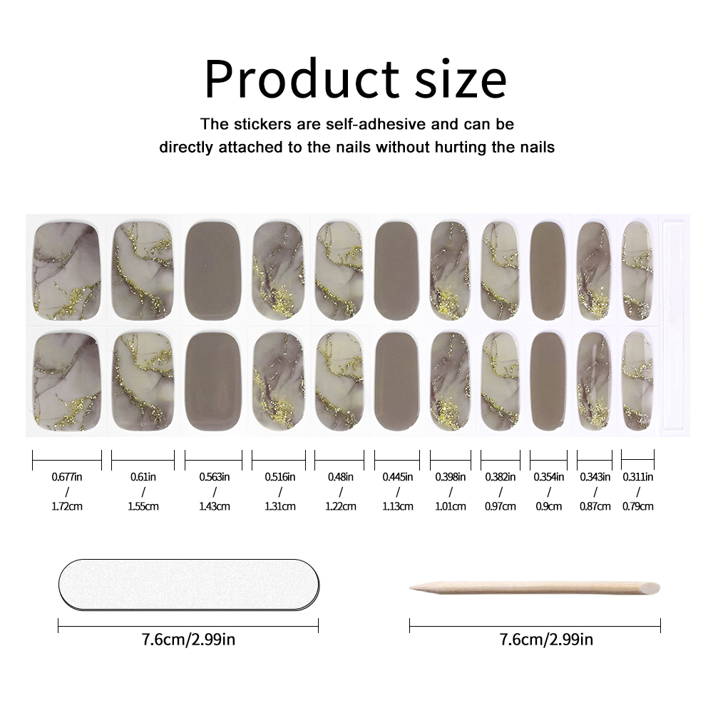 UV-Free Strips DIY Nails Stick – Nail Art Full Design recenzja i cena