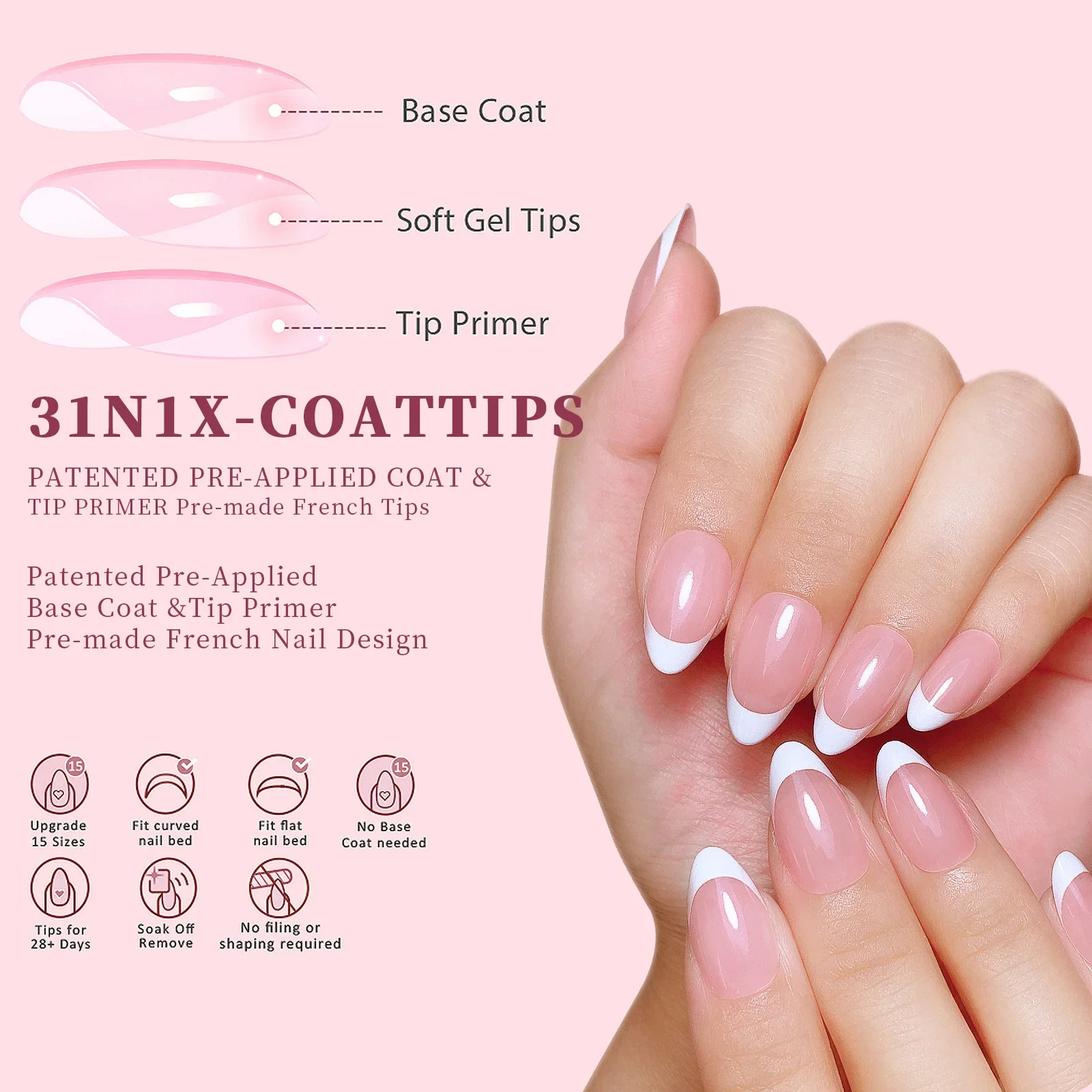 150Pcs/Set French Ballet Press – Nail Art Extension recenzja i cena