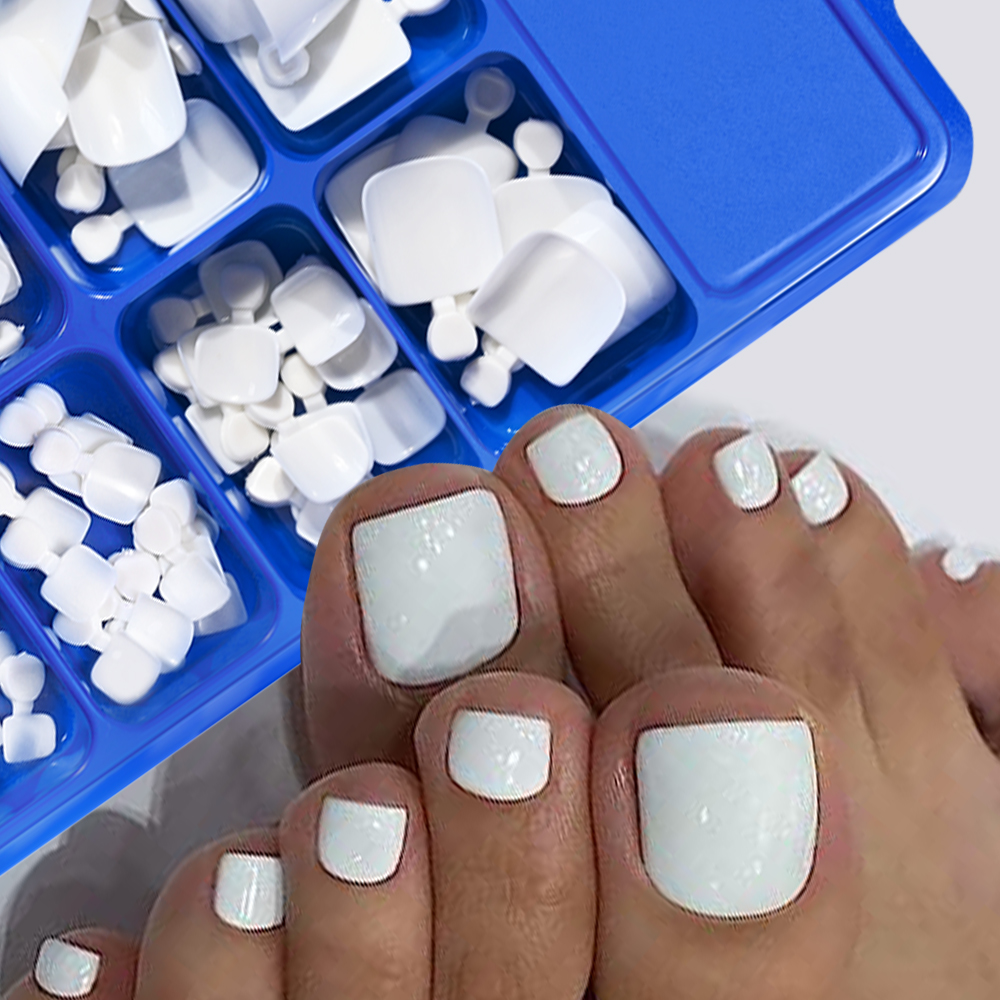 100PCS Short Square False Toen – Nail Art Extension recenzja i cena