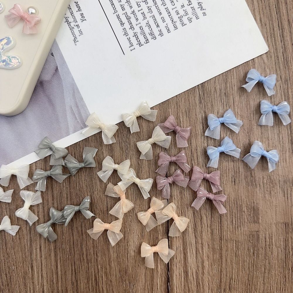 10Pcs Colorful Bow Pearlescent – Nail Art French recenzja i cena