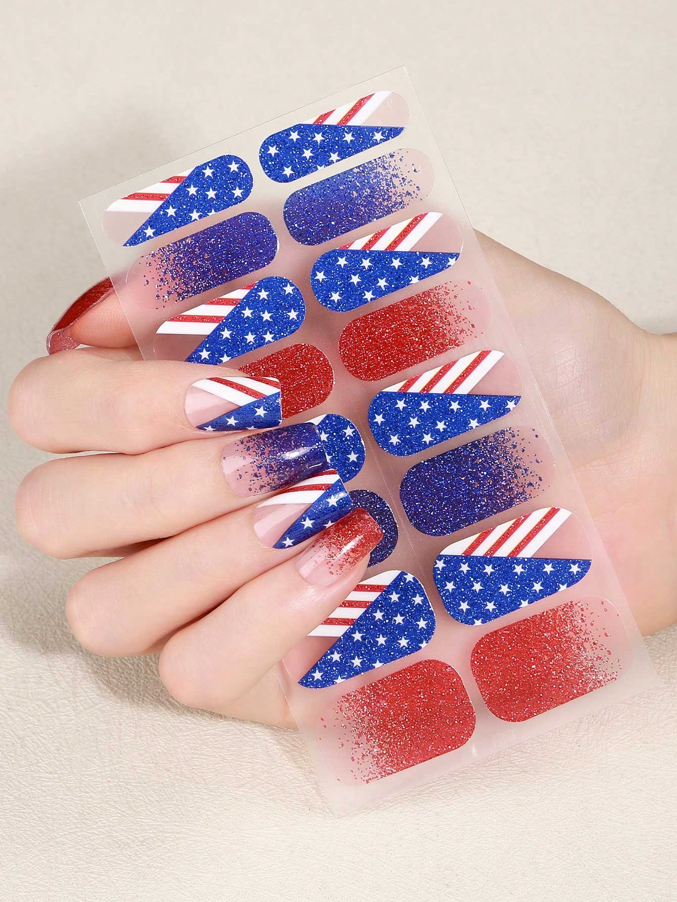 Coral Pink Nail Stickers, Wate – Nail Art Ombre recenzja i cena