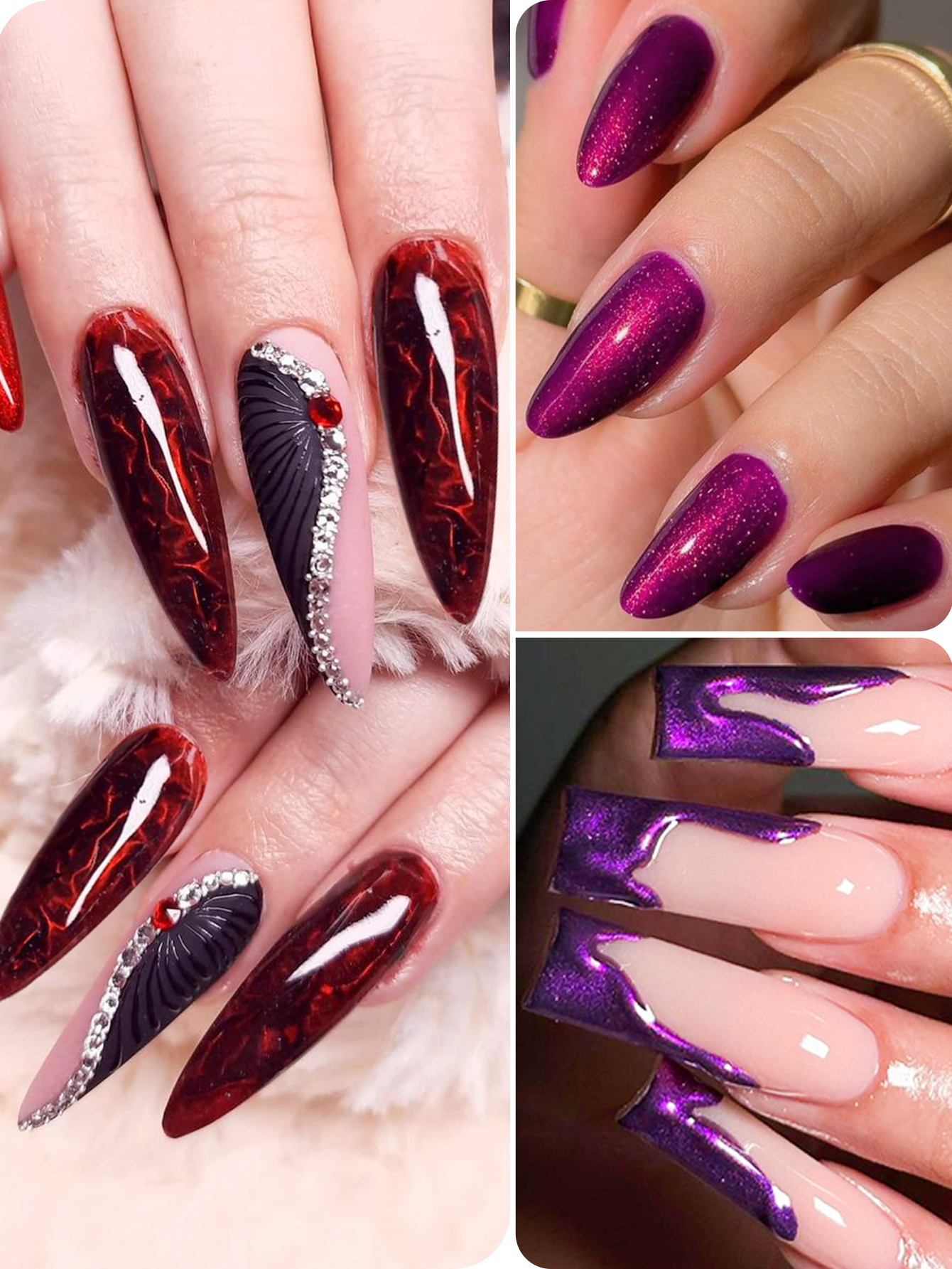 FOUR LILY Metallic Gel Nail Po – Nail Art Fuchsia recenzja i cena
