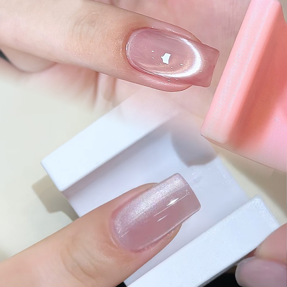 5D U-shaped French Cat Eye Nai – Nail Art Cat Eye Pink recenzja i cena