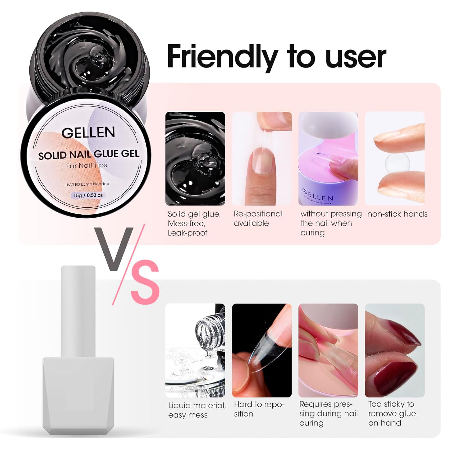 GELLEN Nail Solid Glue Builder – Nail Art Ombre recenzja i cena