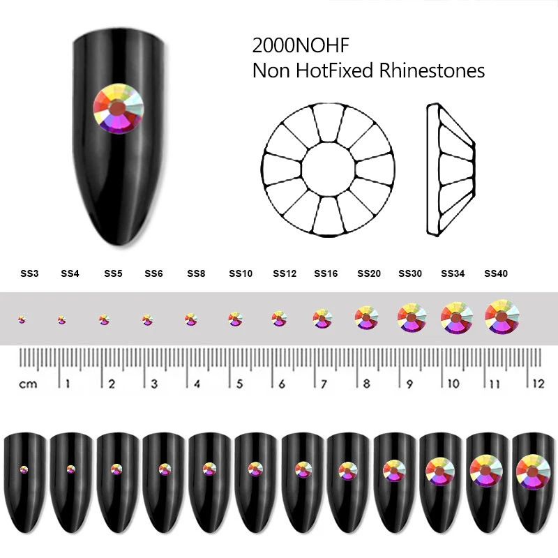 Fuchsia SS3-SS30 Glass Rhinest – Nail Art Fuchsia recenzja i cena