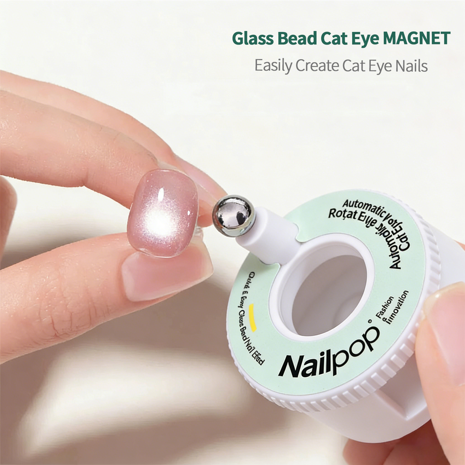 Nailpop Automatic Rotating Cat – Nail Art Cat Eye Pink recenzja i cena