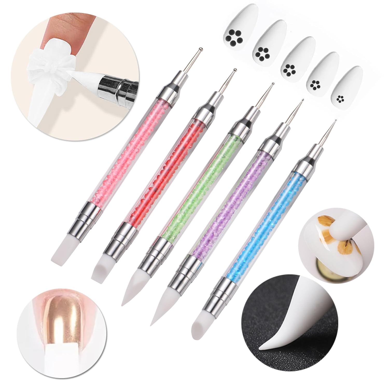 62Pcs Nail Art Brushes Tools,5 – Nail Art Ombre recenzja i cena
