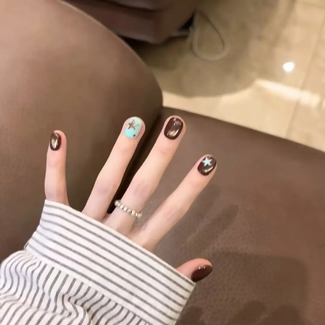 10pcs high-end Small brown wat – Nail Art French recenzja i cena