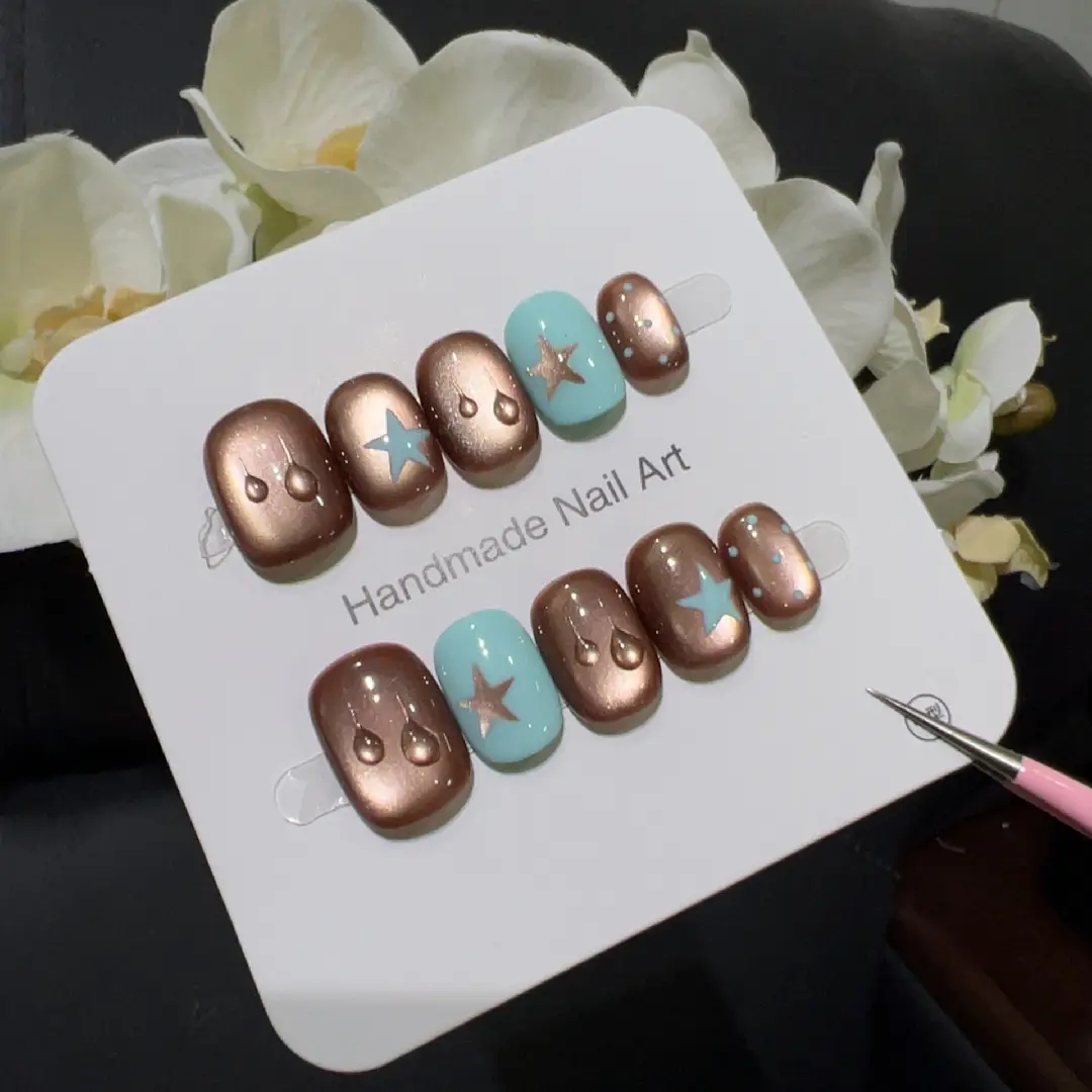 10pcs high-end Small brown wat – Nail Art French recenzja i cena