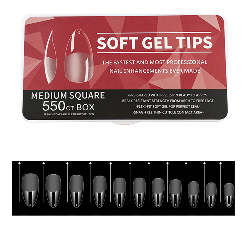 550 Medium and Short Almond-Sh – Nail Art Extension recenzja i cena