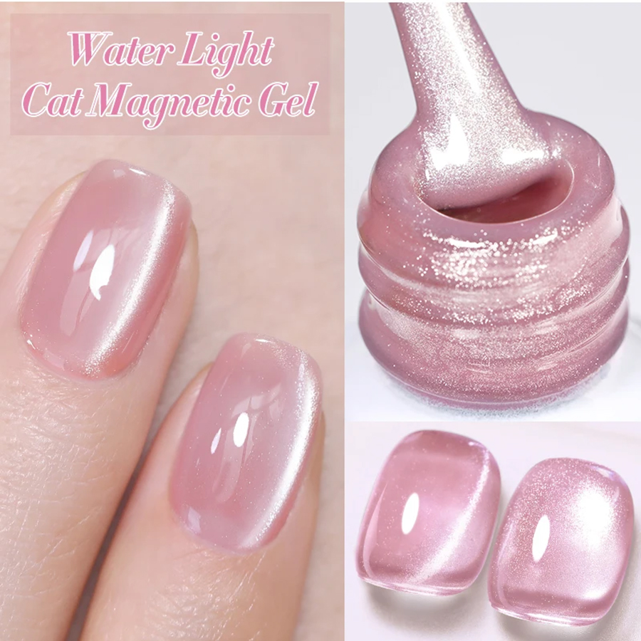 TC 1Pcs Summer New Pink Peach  – Nail Art Cat Eye Pink recenzja i cena