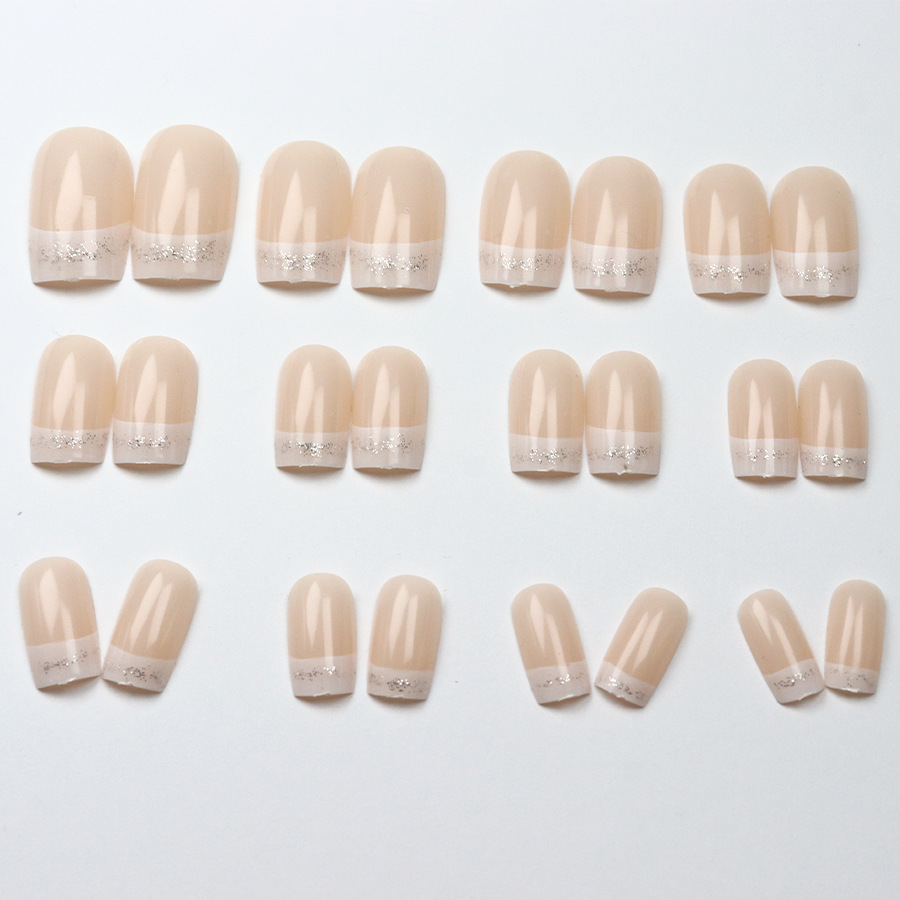 24pcs/set Medium Square fake n – Nail Art French recenzja i cena