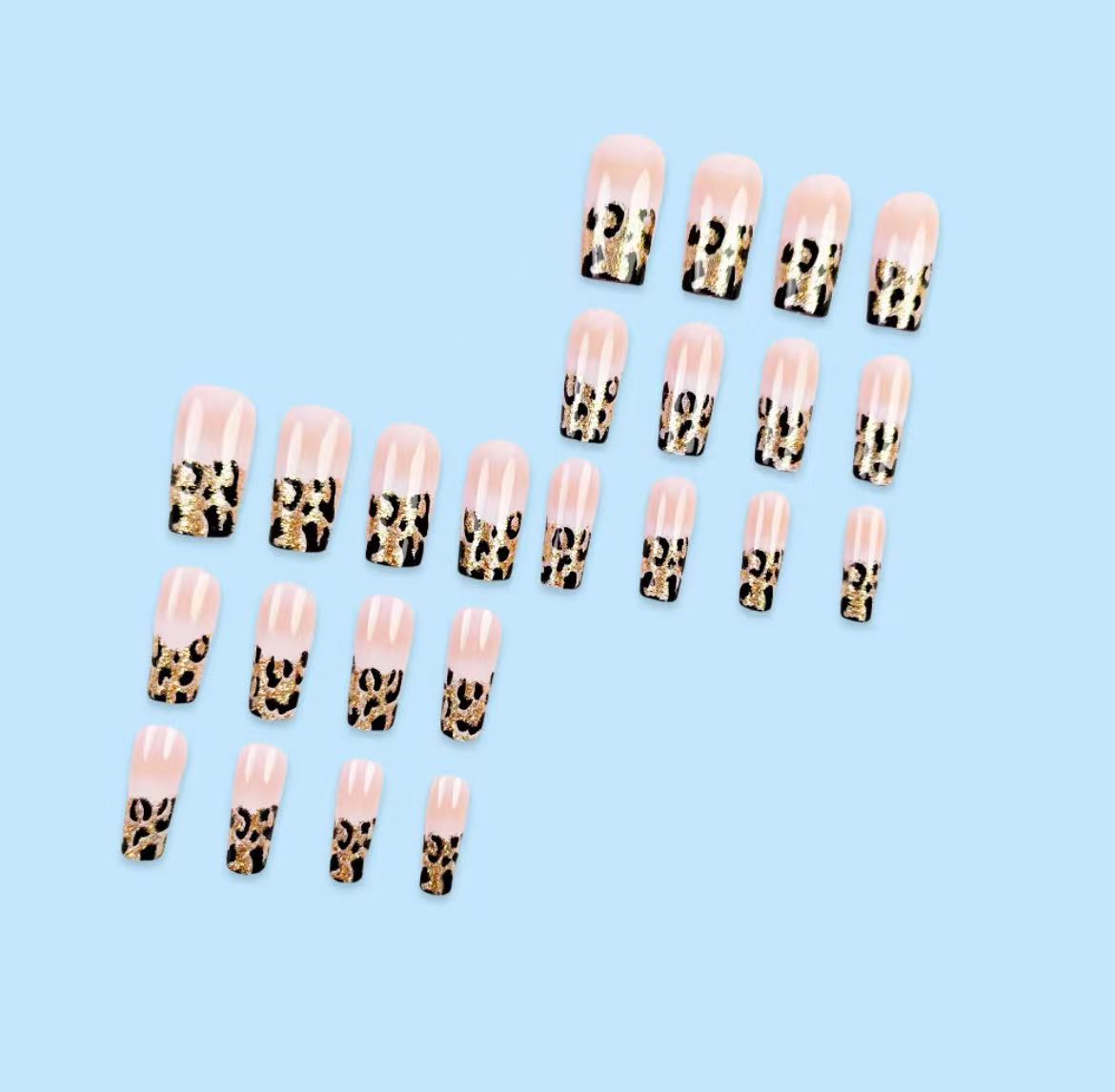 Leopard Print French Tip Press – Nail Art Ombre recenzja i cena