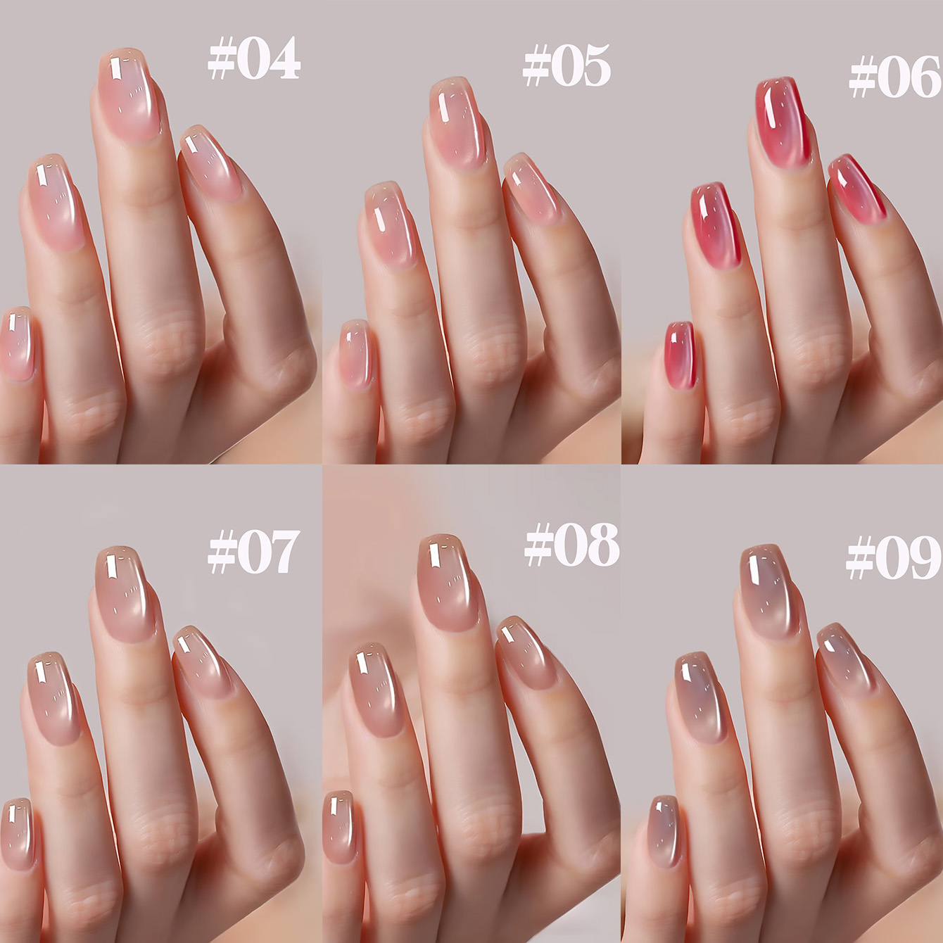 SHAKA 1-12pcs Summer Popular I – Nail Art Cat Eye Pink recenzja i cena