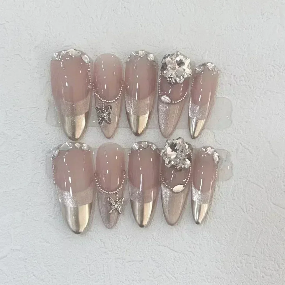 10Pcs Handmade Press on Nails  – Nail Art Full Design recenzja i cena