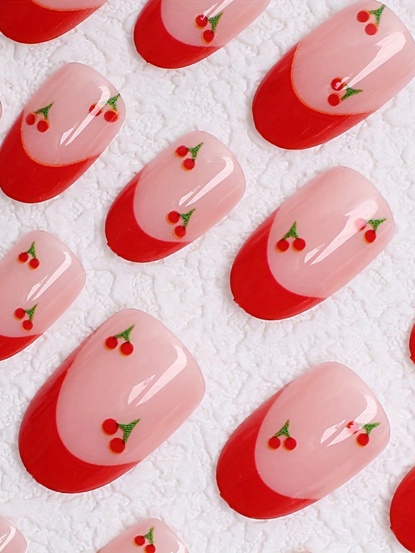 24pcs French Sakura Press On N – Nail Art French recenzja i cena