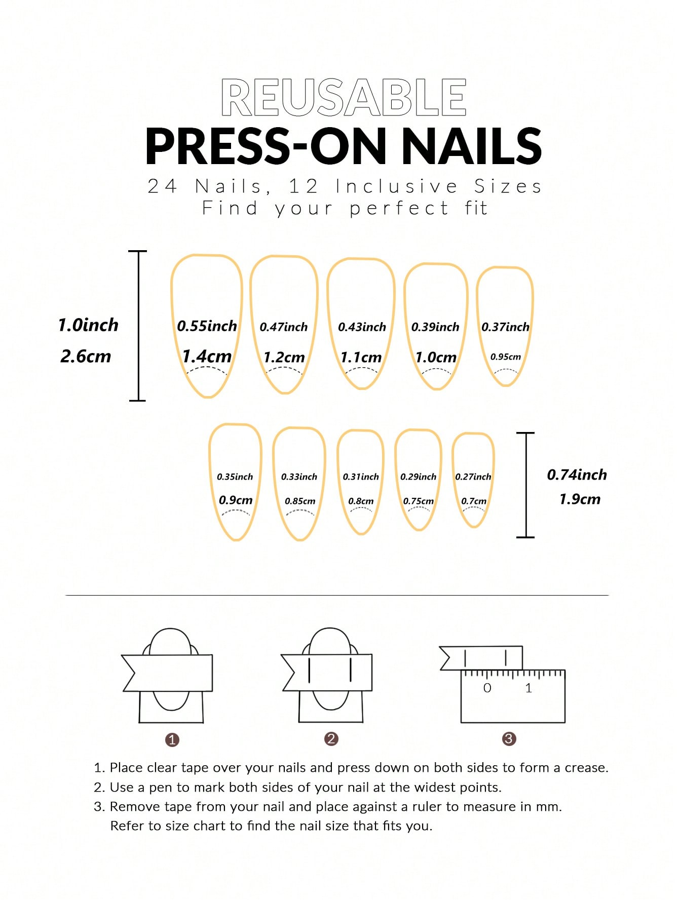 24pcs French Sakura Press On N – Nail Art French recenzja i cena
