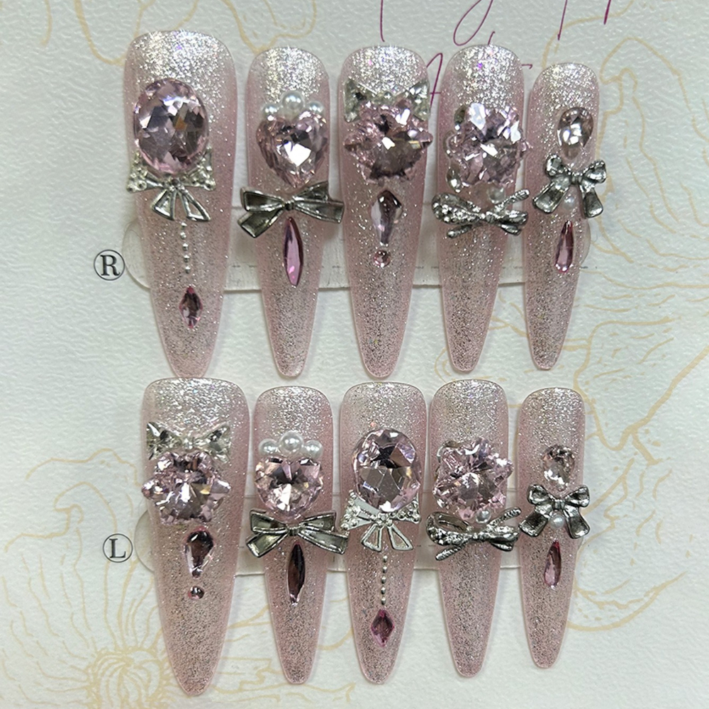 Luxury Pink Cat Eye Glitter St – Nail Art Cat Eye Pink recenzja i cena
