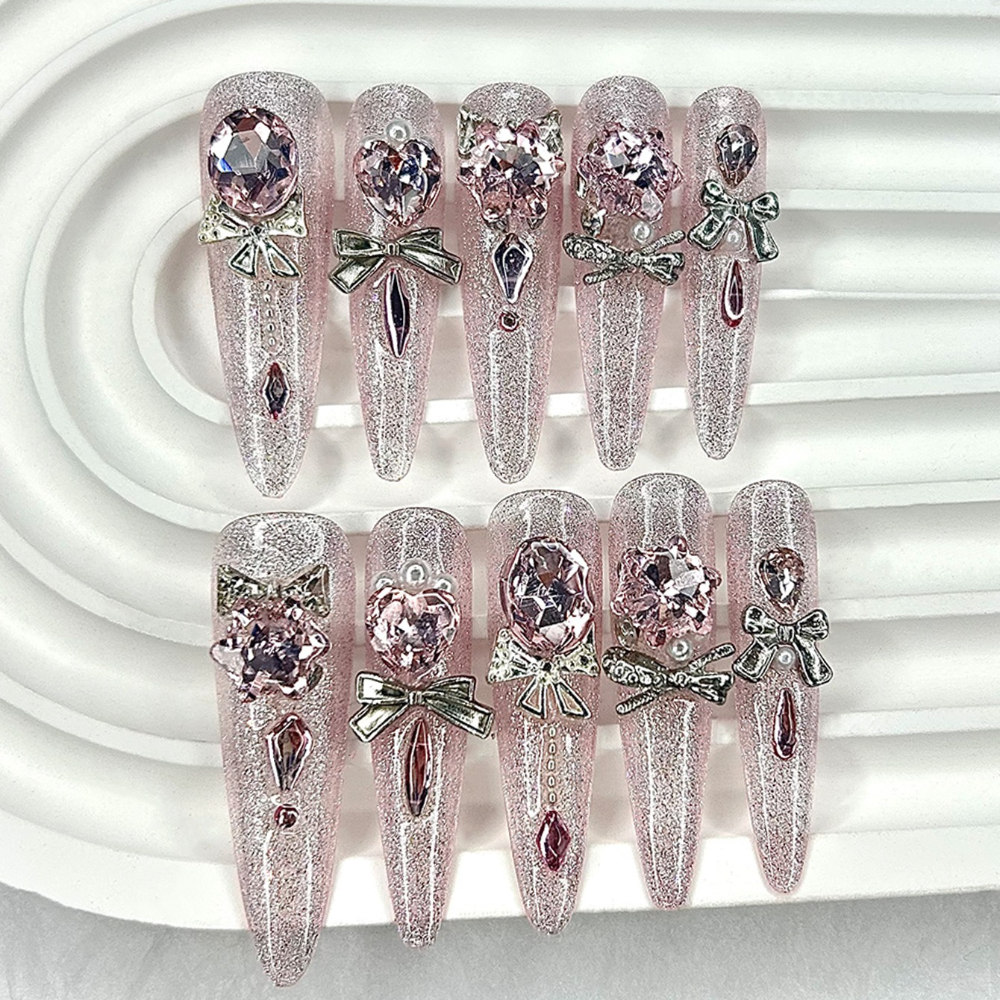 Luxury Pink Cat Eye Glitter St – Nail Art Cat Eye Pink recenzja i cena