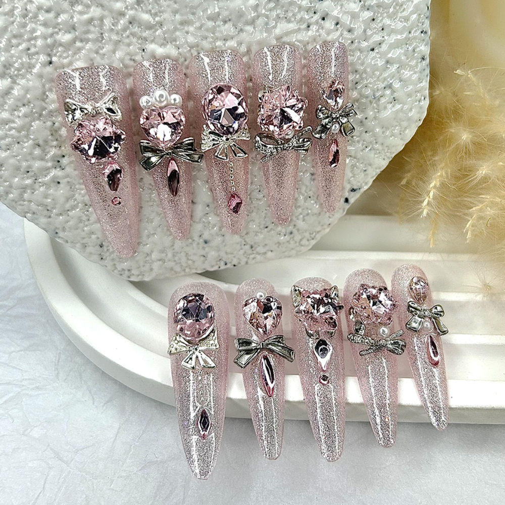 Luxury Pink Cat Eye Glitter St – Nail Art Cat Eye Pink recenzja i cena