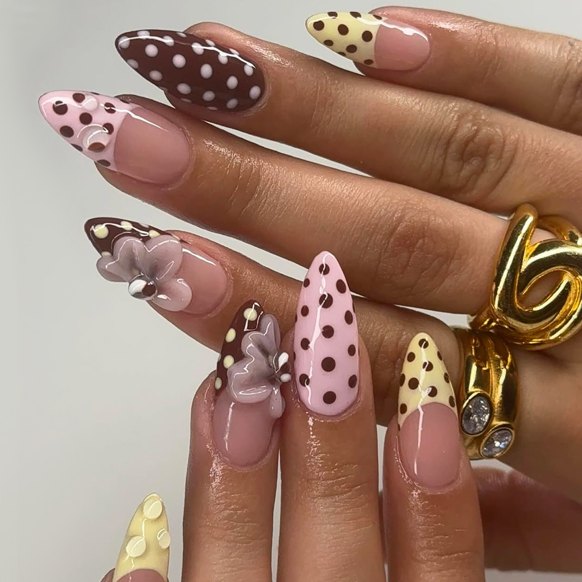 24pcs Almond Press on Nails Ti – Nail Art Full Design recenzja i cena