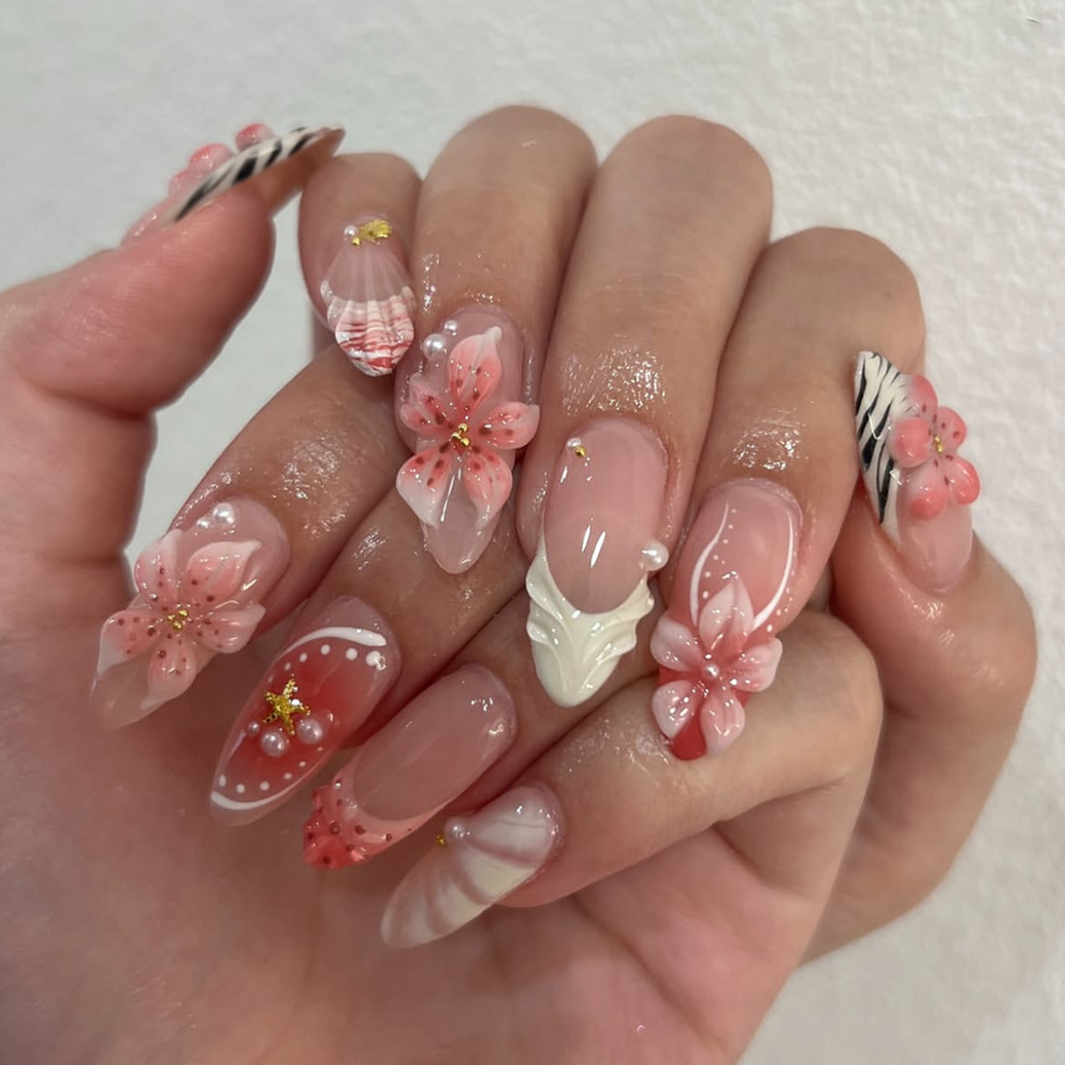 24pcs Almond Press on Nails Ti – Nail Art Full Design recenzja i cena