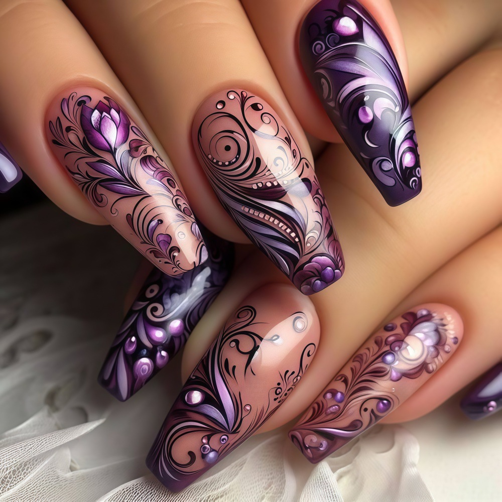 Medium fake nails for women gi – Nail Art Full Design recenzja i cena