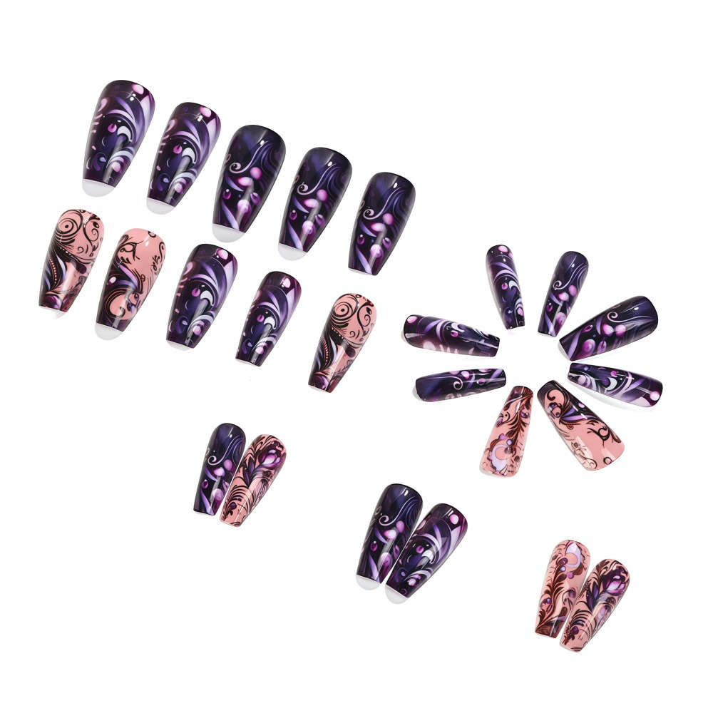 Medium fake nails for women gi – Nail Art Full Design recenzja i cena