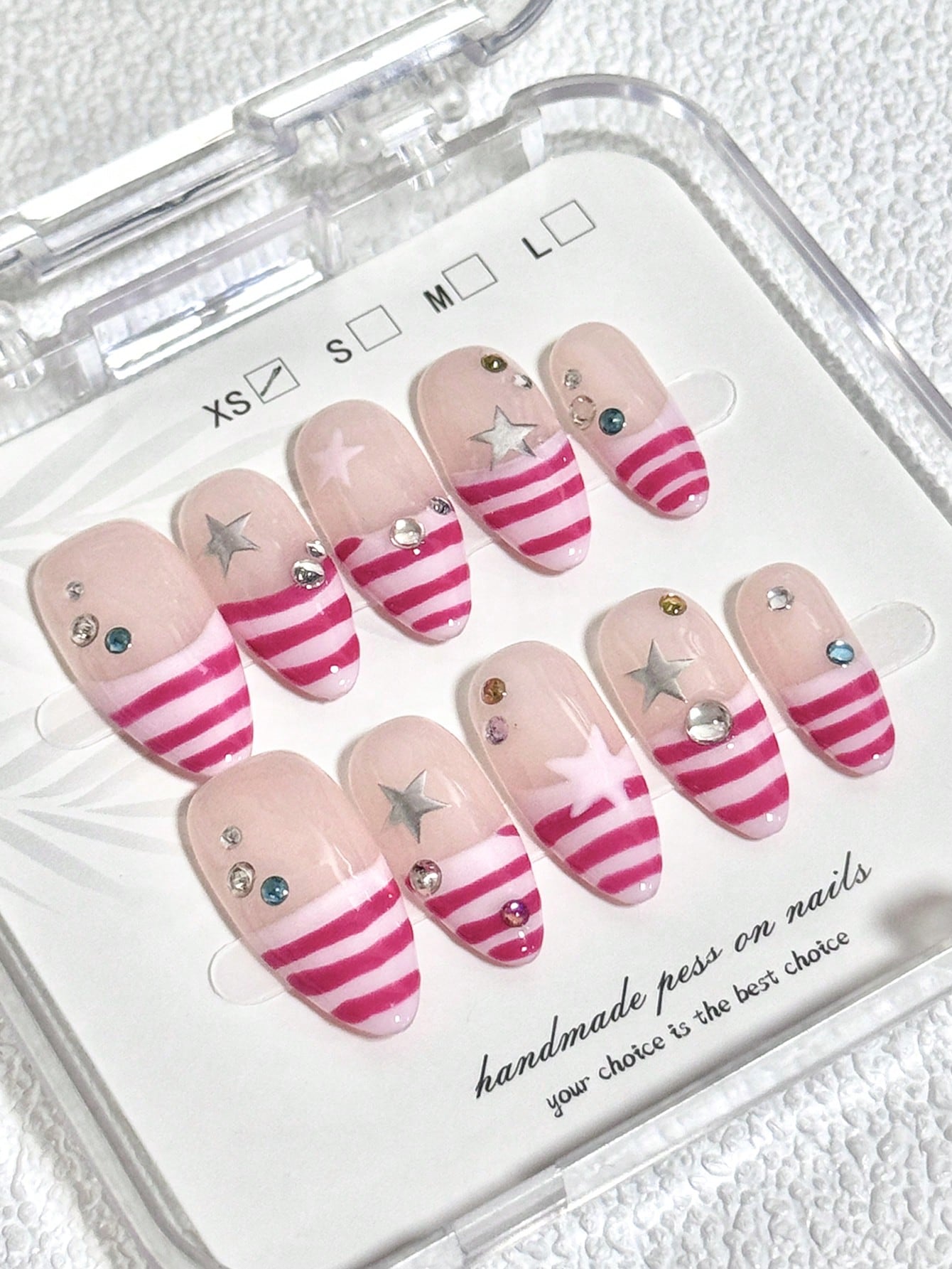 10pcs Minimalist French INS Fr – Nail Art Fuchsia recenzja i cena