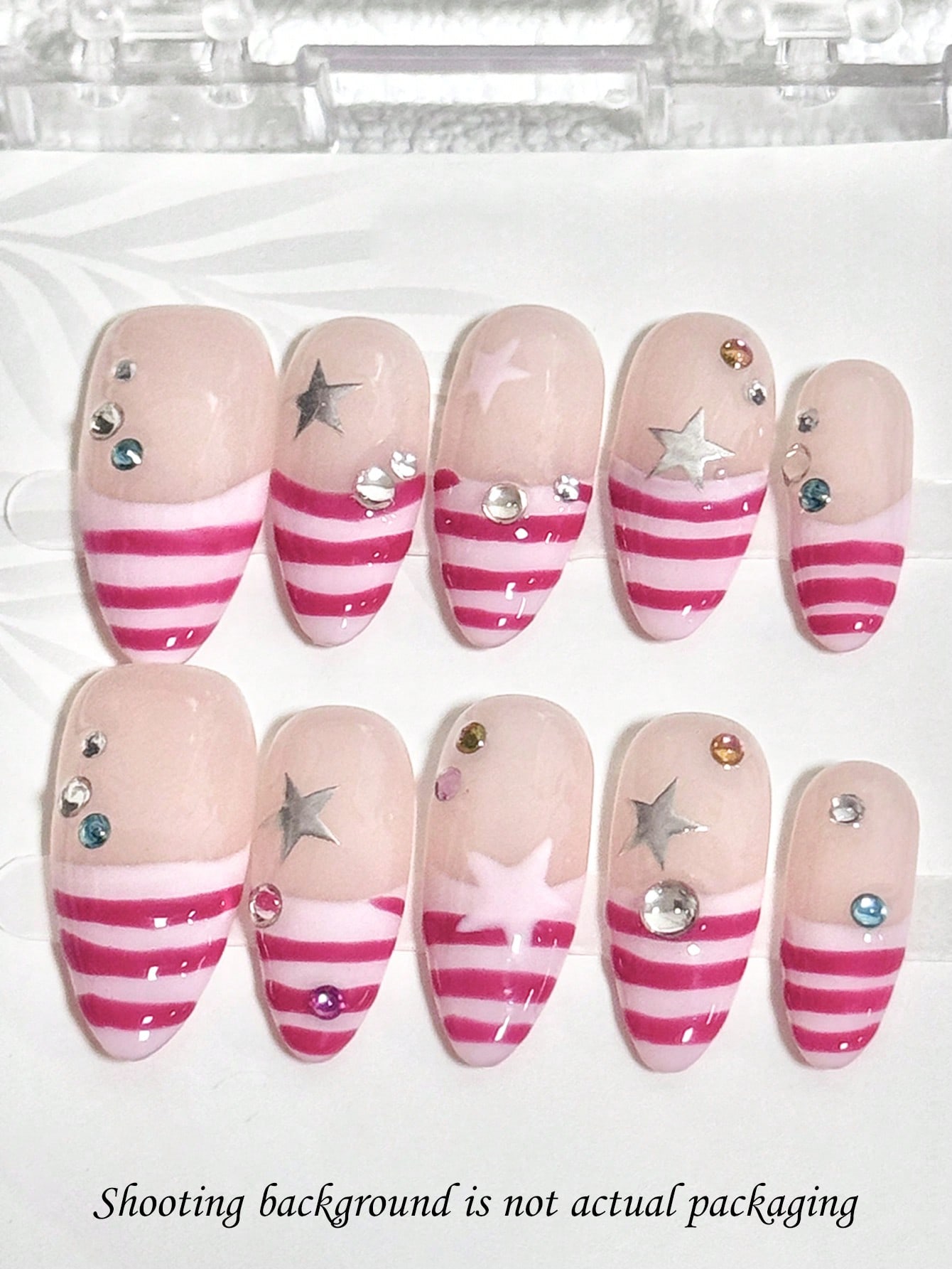 10pcs Minimalist French INS Fr – Nail Art Fuchsia recenzja i cena
