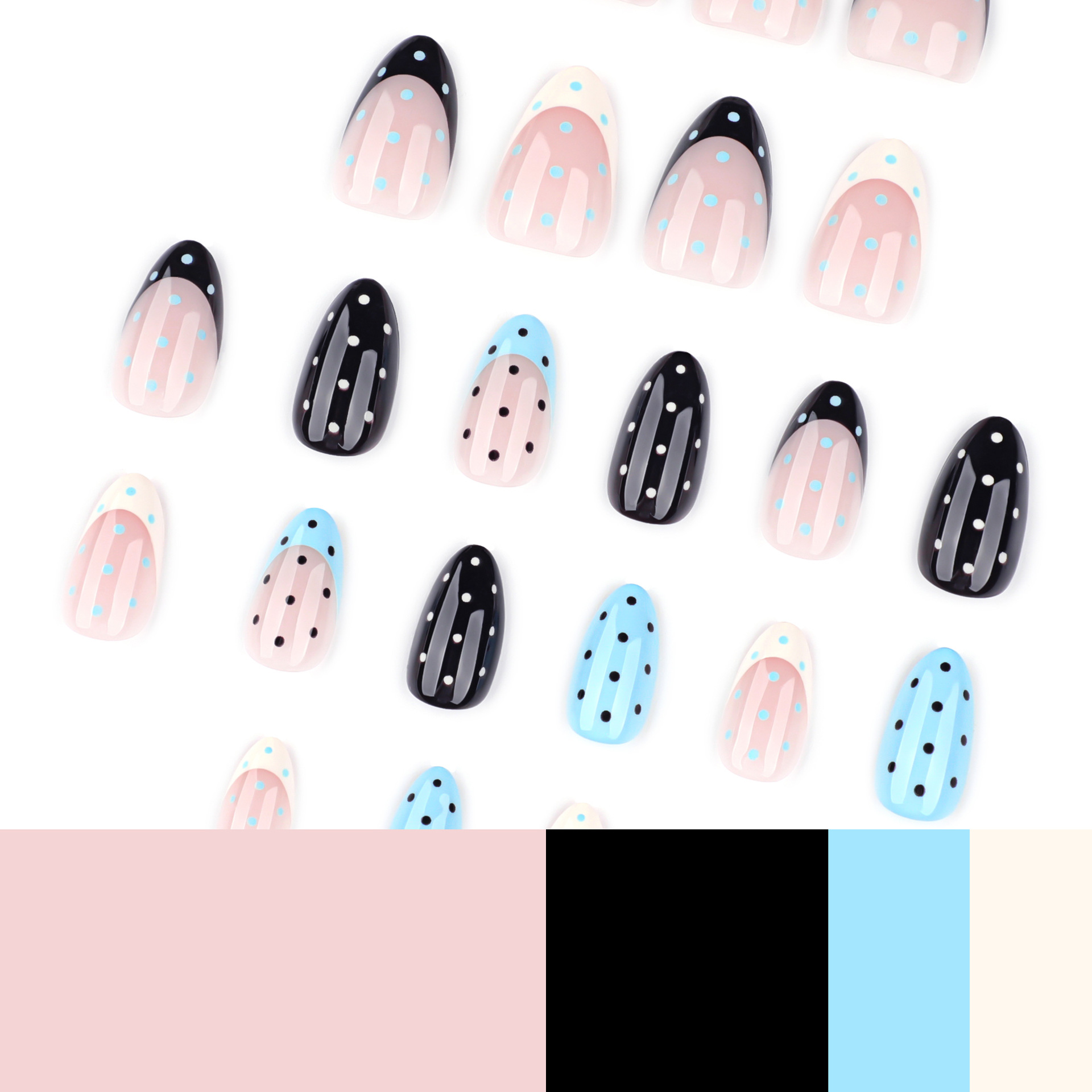 Medium fake nails for women gi – Nail Art Full Design recenzja i cena