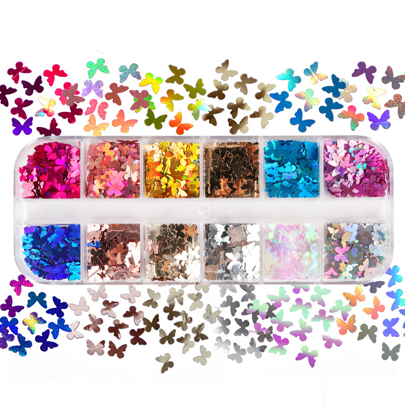 Mix Color Fluorescent Butterfl – Nail Art Extension recenzja i cena