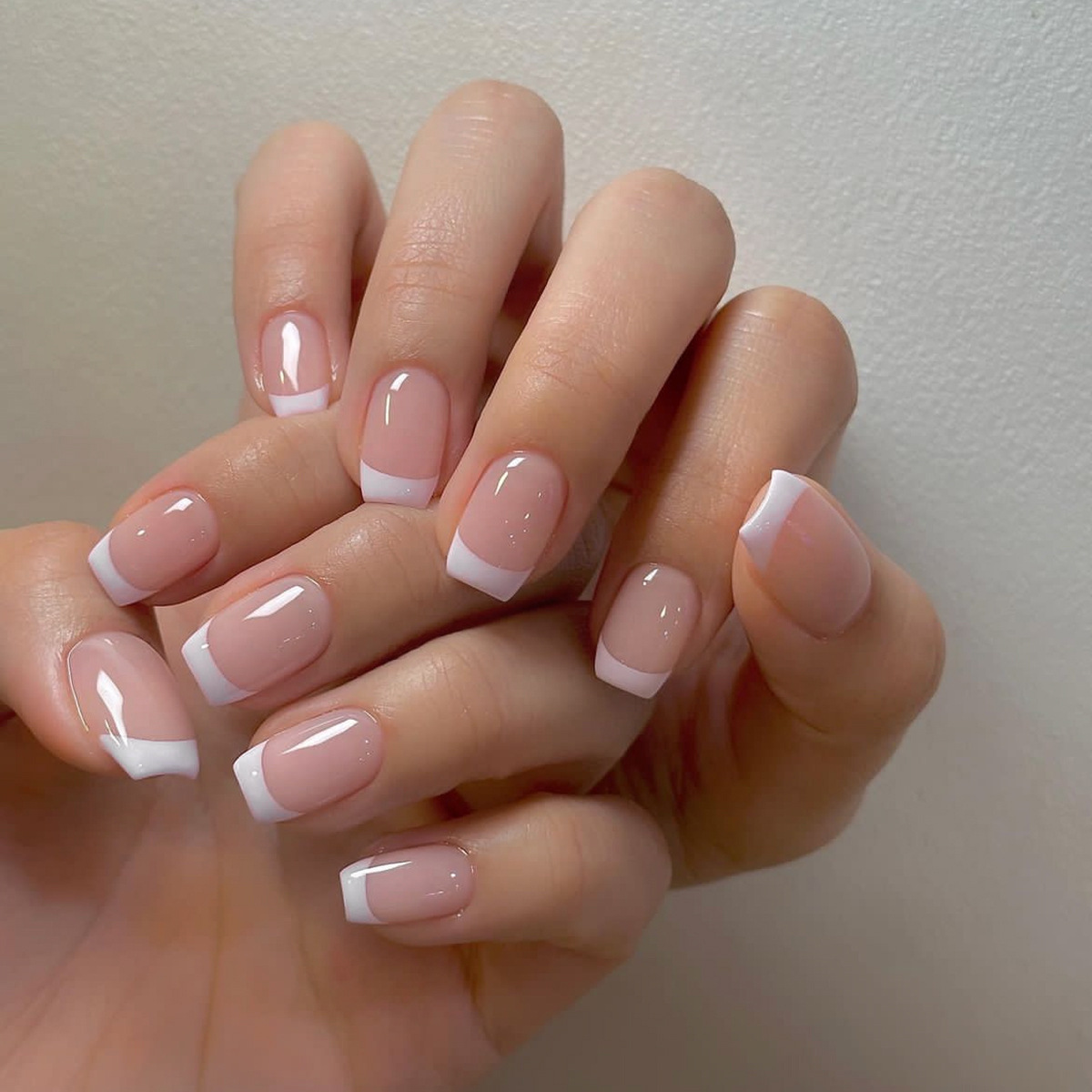 24ps/set Short Fake Nails for  – Nail Art French recenzja i cena