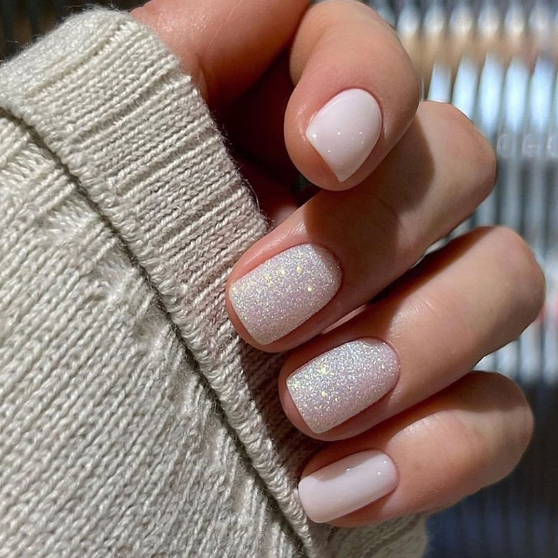 24ps/set Short Fake Nails for  – Nail Art French recenzja i cena