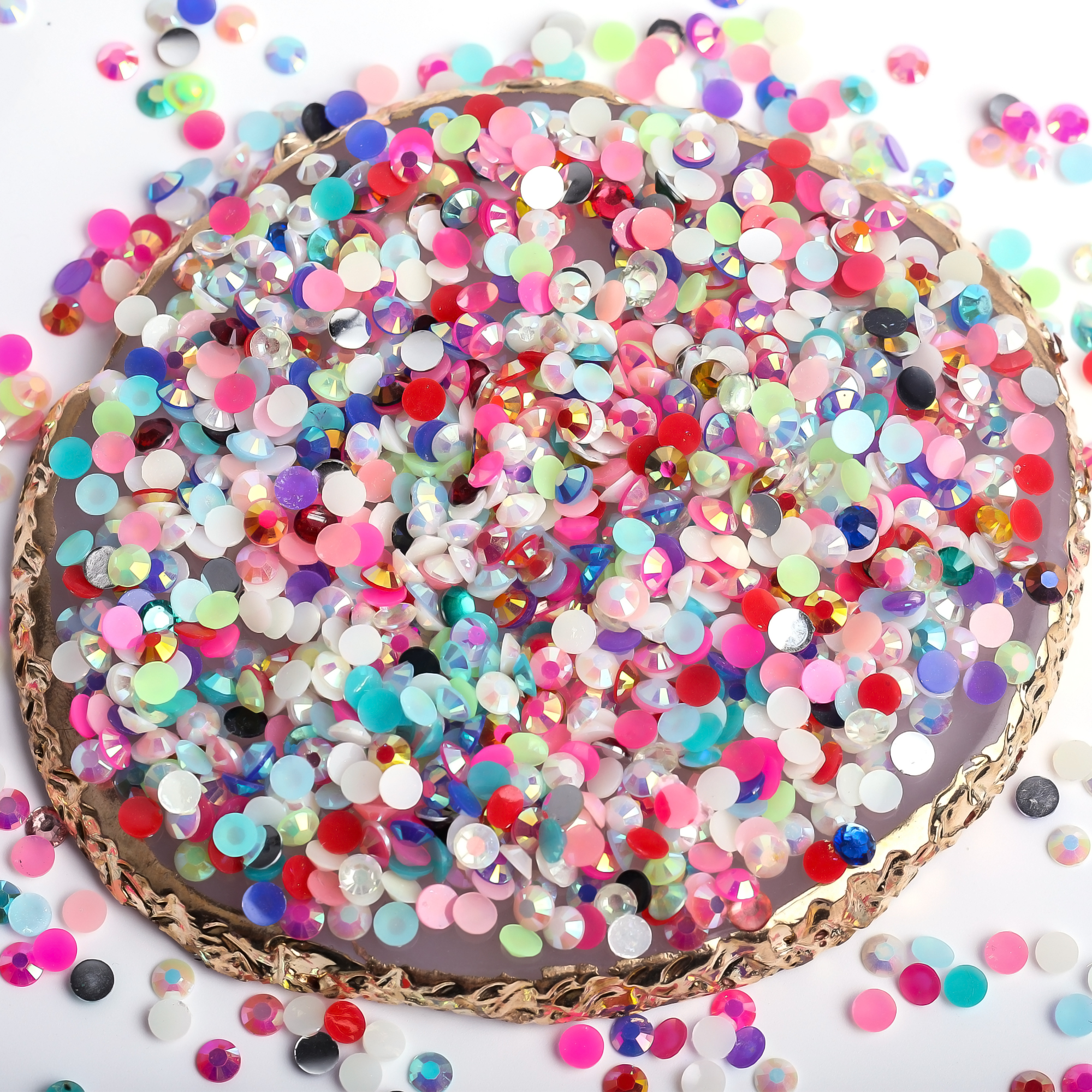 Jelly AB Purple Resin Rhinesto – Nail Art Fuchsia recenzja i cena