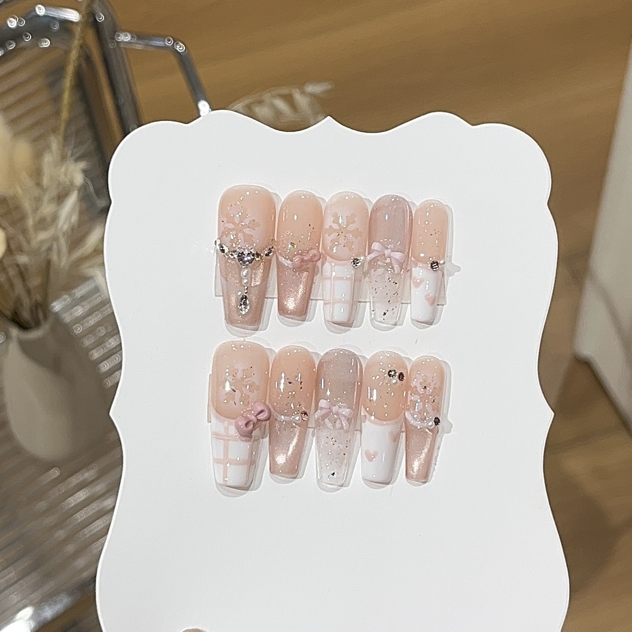 10pcs Sweet Style Press on Nai – Nail Art French recenzja i cena