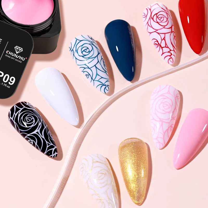 CHUNSHU 5ml No Wipe 4in1 Semi- – Nail Art Full Design recenzja i cena