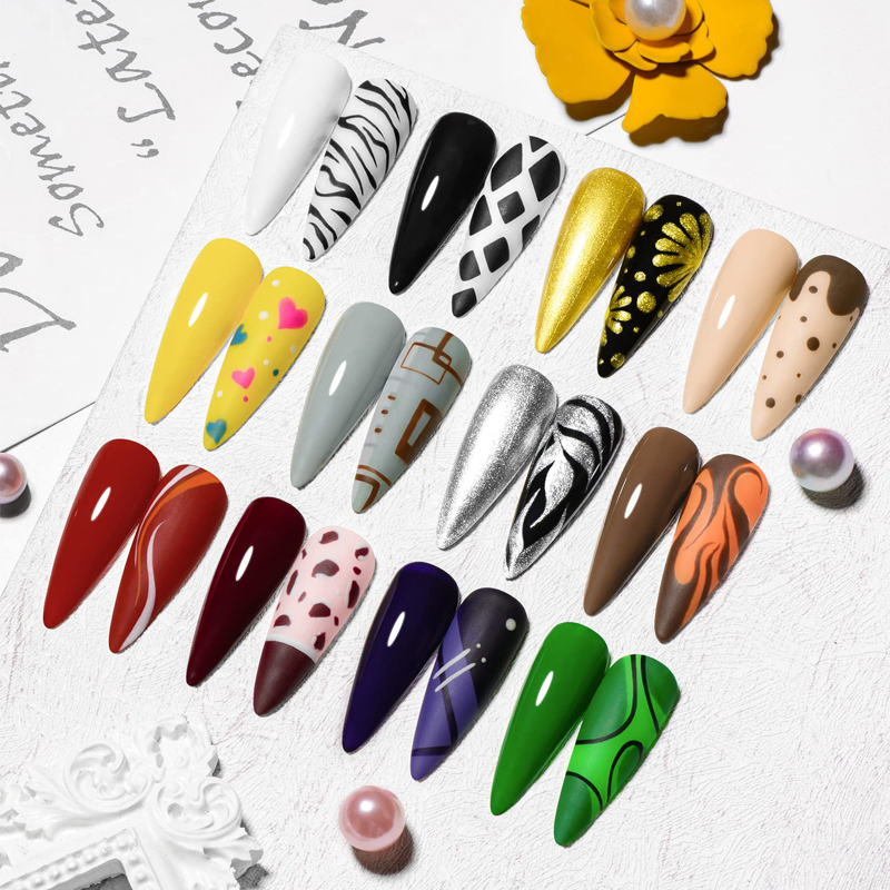 CHUNSHU 5ml No Wipe 4in1 Semi- – Nail Art Full Design recenzja i cena